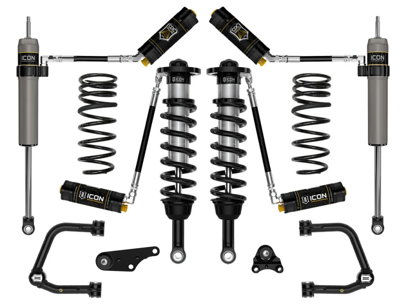 ICON 2024+ Toyota Tacoma 1.25in-3in Stage 5 Suspension System Tubular w/ Triple Rate Spring