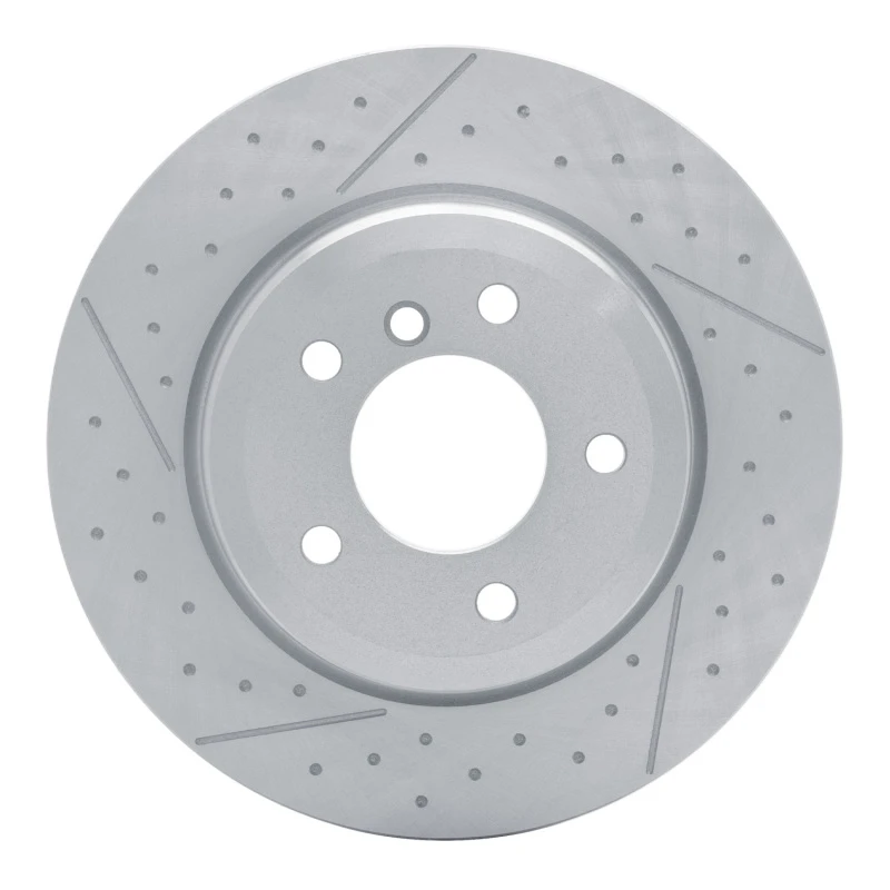DFC 13-13 BMW 135IS Rear Brake Rotor - Dimpled and Slotted