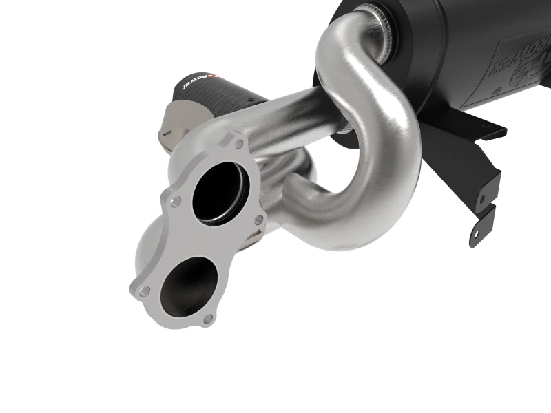 aFe MACHForce XP 2,25-2,5 Zoll 304SS Abgasanlage Cat-Back 20-22 Porsche Cayman GT4 (718) - Carbon-Tipps