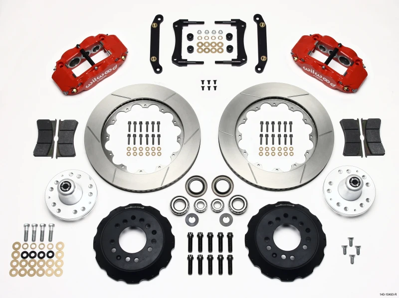 Wilwood Narrow Superlite 6R Vorderes Naben-Kit 14,00 Zoll Rot 79-81 Camaro