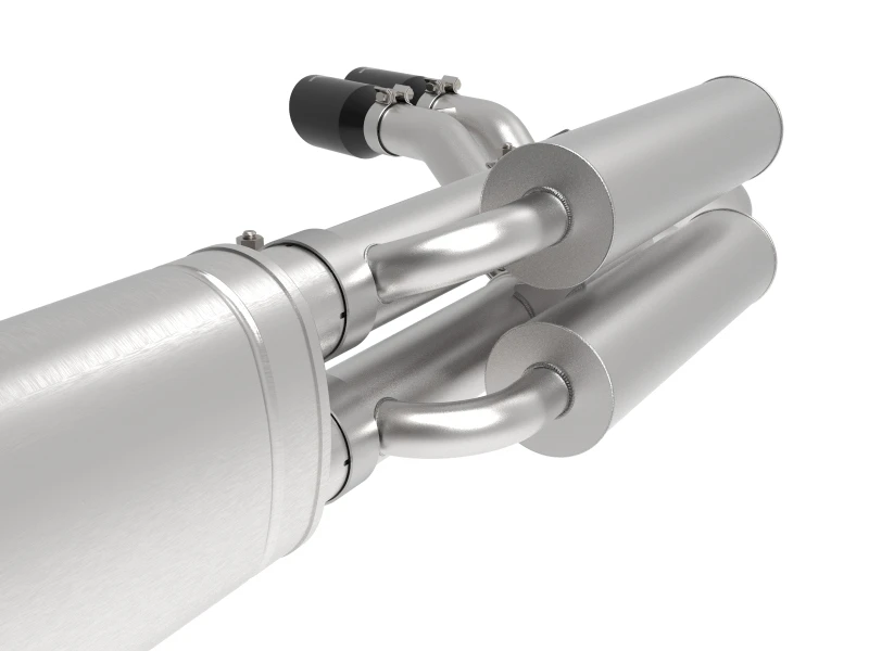 aFe Rebel Series 3in 409 SS Kat-Back Auspuffanlage mit schwarzen Endrohren 17-20 Ford F-250/F350 V8 6.2L/7.3L
