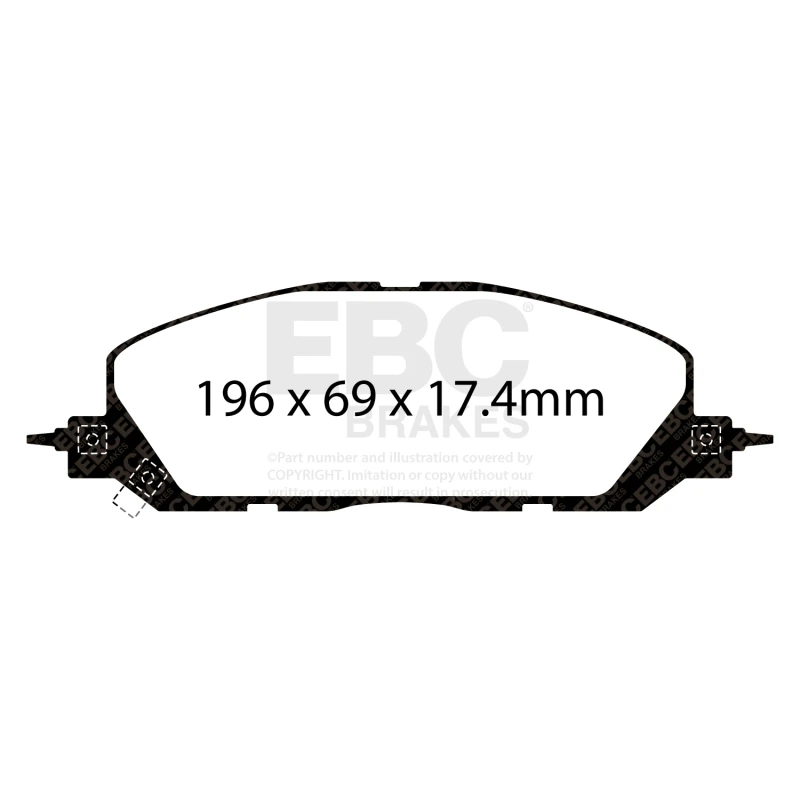 EBC 2020+ Ford Explorer ST 3.0TT Greenstuff Front Brake Pads