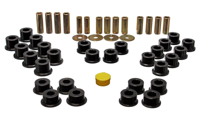 Energy Suspension 90-97 Mazda Miata Schwarzes Bushing-Set für hintere Querlenker