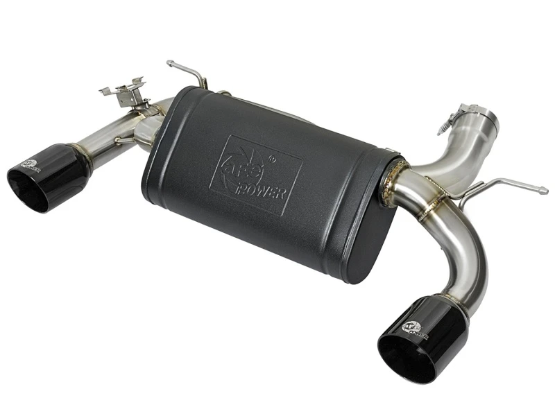 aFe MACHForce XP Auspuff-System Axle-Back 12-15 BMW 335i 3.0T (SS mit schwarzen Endrohren)