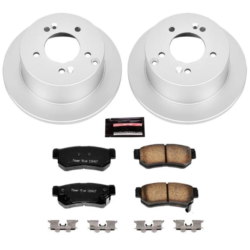 powerstop_CRK5214-679453e3a4c46 Power Stop 06-08 Hyundai Sonata Rear Z17 Evolution Geomet Coated Brake Kit