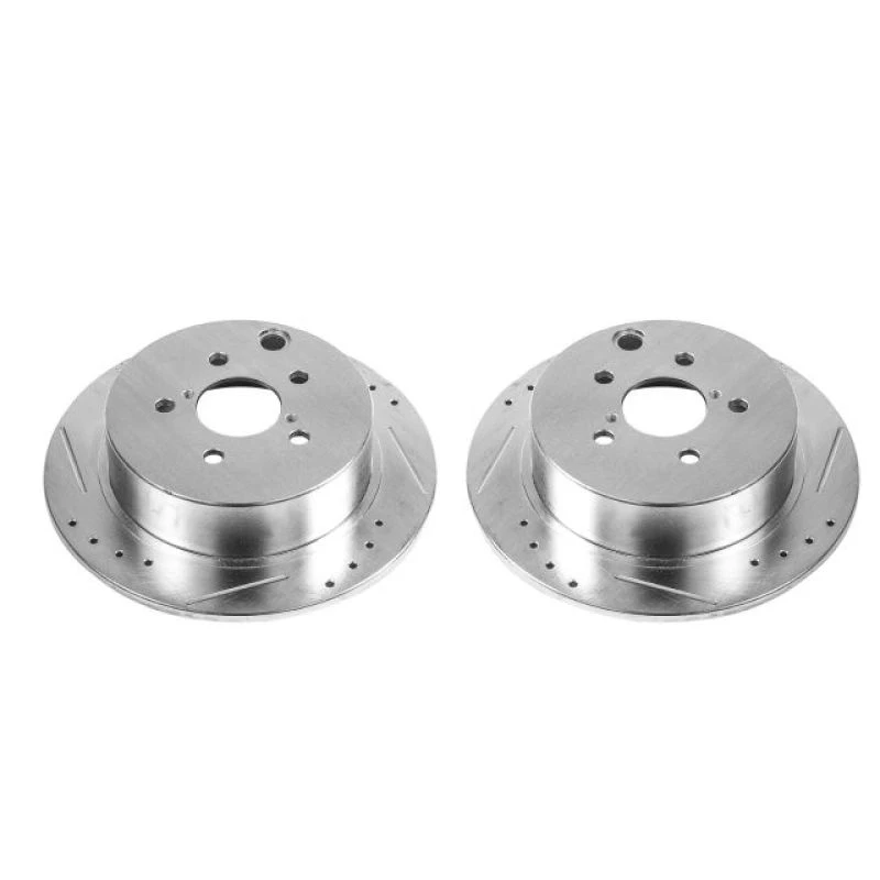 Power Stop Evolution Drilled & Slotted Rotors - Pair for 16-19 Subaru Crosstrek Rear