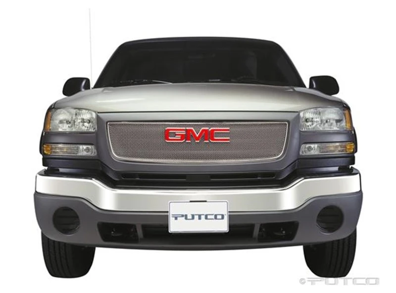 Putco 03-06 GMC Sierra Light/Heavy Duty (Logo-Abdeckung) - Flüssiges Mesh-Gitter