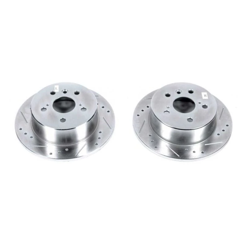 powerstop_JBR1576XPR-6794535785467 Power Stop 13-18 Lexus ES300h Rear Evolution Drilled & Slotted Rotors - Pair