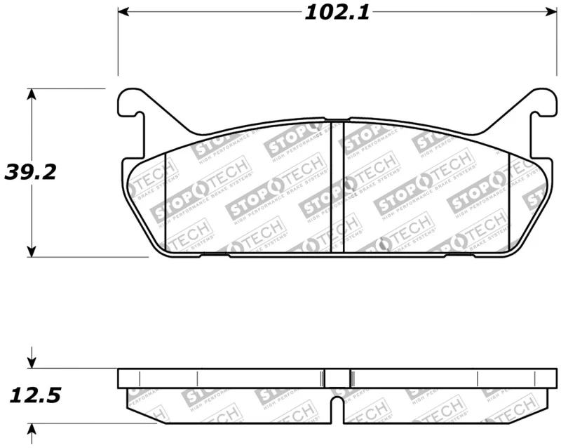 stoptech_308.04580-6794f6659cde0 StopTech Street Touring 90-93 Mazda Miata Rear Brake Pads D525