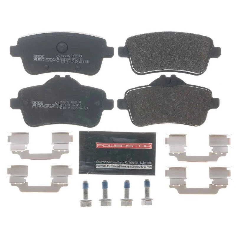 Power Stop 12-16 Mercedes-Benz SLK55 AMG Euro-Stop ECE-R90 Rear Brake Pads