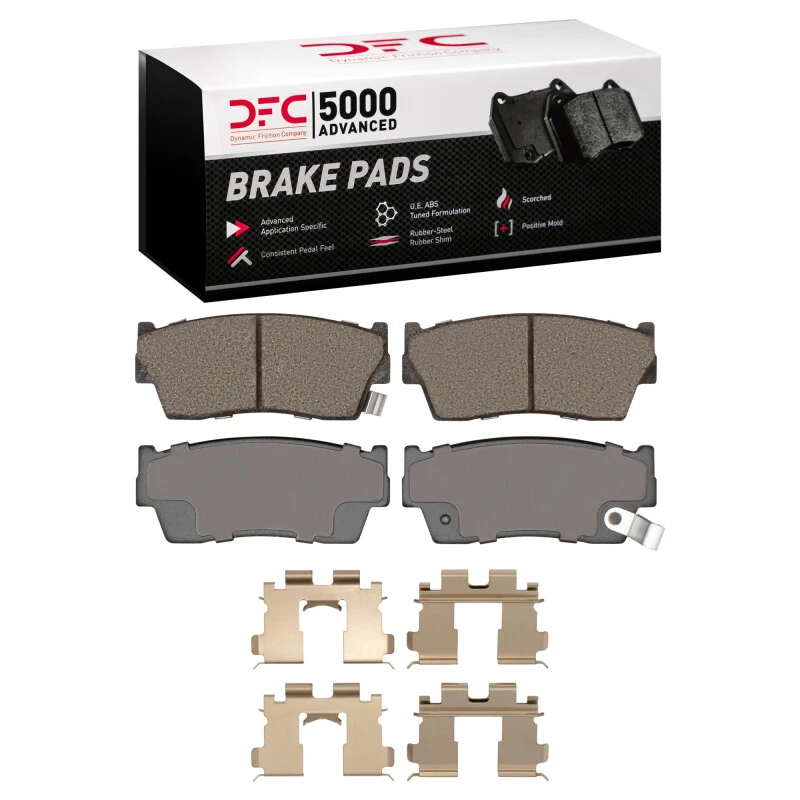 DFC 89-98 Chevrolet/Geo Tracker Front 5000 Advanced Ceramic Brake Pads and Hardware Kit