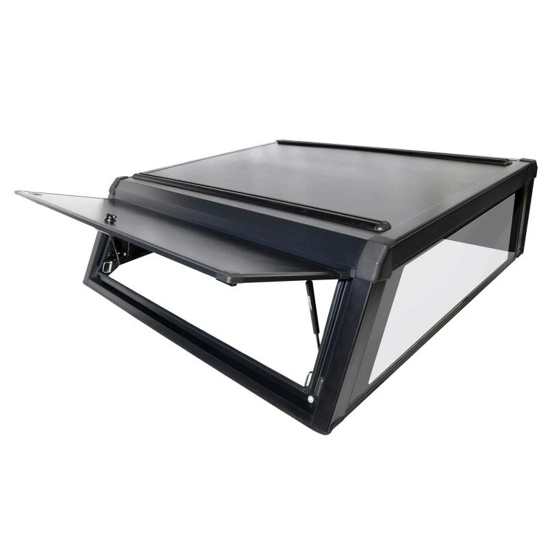 Westin EXP Truck Cap COMPLETE KIT A + BS (21-25 Ford F-150/Lightning/Raptor CC 5.5ft. Bed) - Black