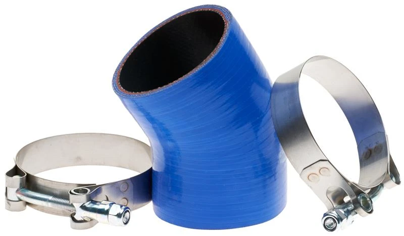 Gates 03-04 Ford Super Duty V-8 6.0L Diesel Turbo To Pipe Hot Side Turbocharger Hose Kit (Molded)