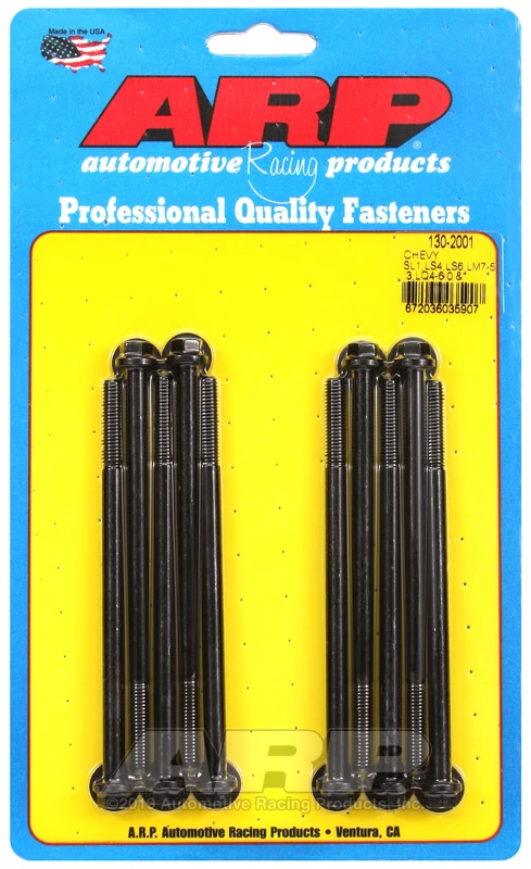 ARP Hex-Einlasskrümmerschrauben-Kit für Chevy LS1/LS4/LS6/LM7 5.3 / LQ4 6.0 / RL4 4.8