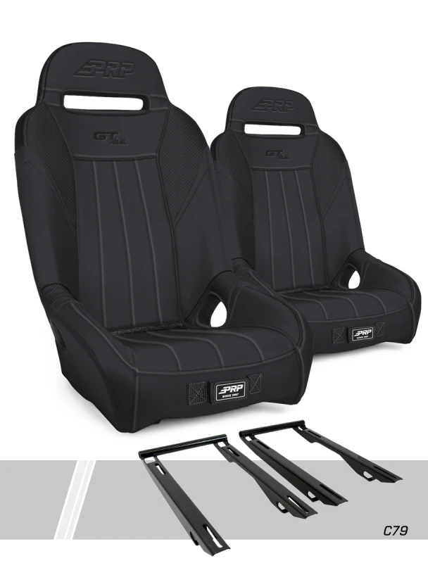 PRP Polaris RZR PRO XP GT/S.E. Suspension Seats Kit (Pair) - Black