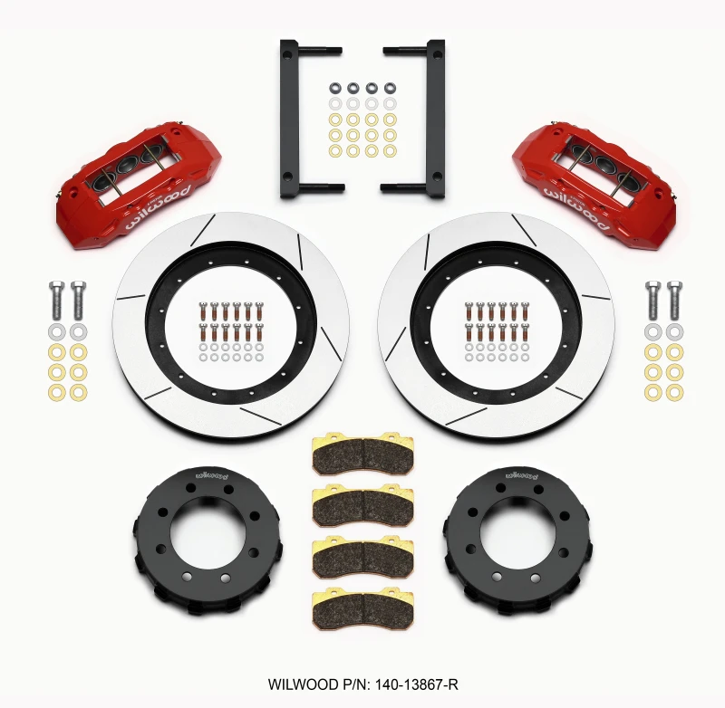 Wilwood TX6R Vorderkit 16,00 Zoll Rot 2005-2012 Ford F250/F350 4WD