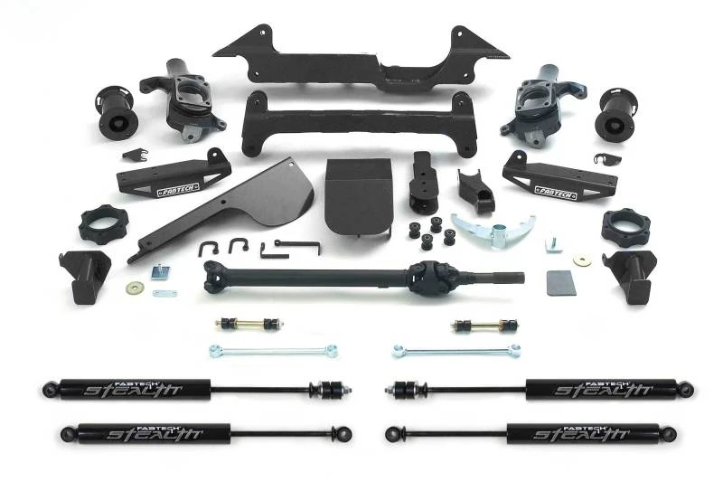 Fabtech 03-05 Hummer H2 Suv/Sut 4WD mit Rr-Luftbeutel 6-Zoll-Perf-Sys mit Stealth