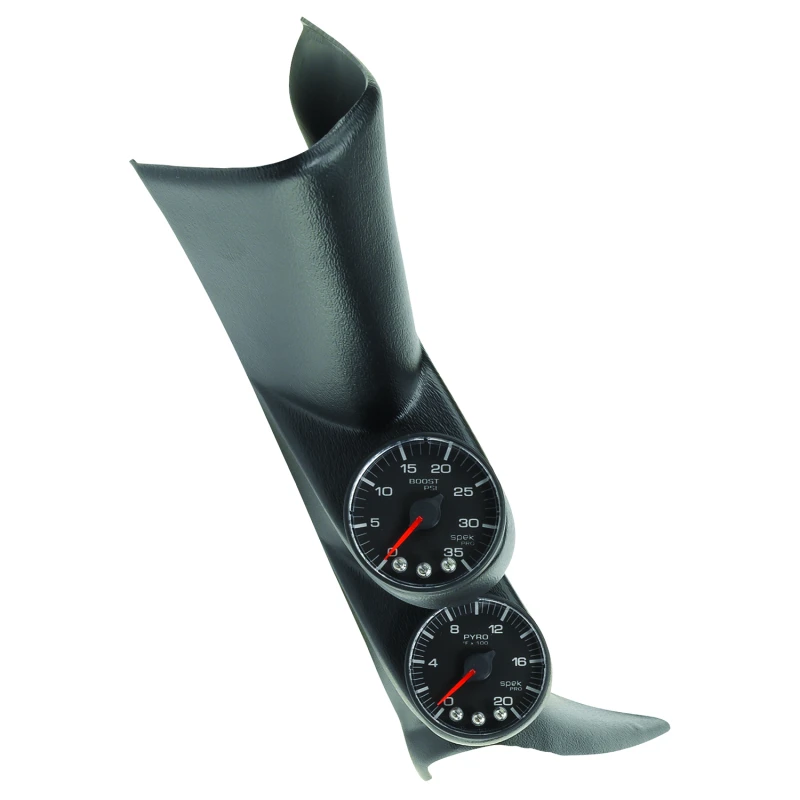 autometer_P72021-6792eb740f71a Autometer Diesel-Messgerät-Kit A-Säule mit Lautsprecher 01-07 GM Boost/EGT 60psi/2000 Grad F Schwarz Spek-Pro