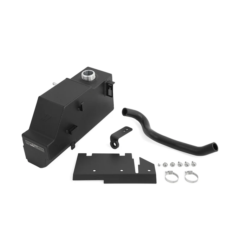 Mishimoto 11-19 Ford 6.7L Powerstroke Aluminium Degas Tank - Micro-Wrinkle Schwarz