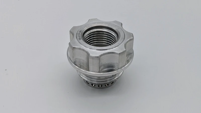 Granatelli -10AN ORB Female -20AN Male Threaded Insert Vented Oil Fill Cap - Natural