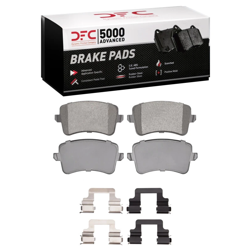 DFC 08-17 Audi SQ5 Rear 5000 Advanced Low Metallic Brake Pads and Hardware Kit