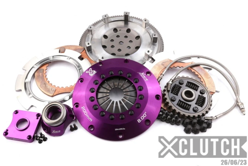 XClutch 8in Twin Sprung Ceramic Clutch Kit for 1997 Mitsubishi Lancer EVO IV 2.0L