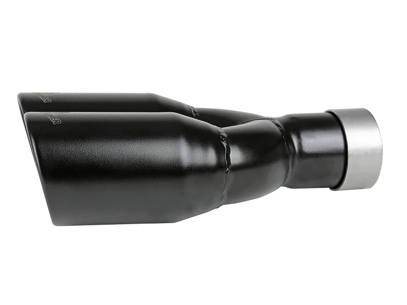 MACH Force-Xp 409 Edelstahl-Klemm-Endschalldämpfer 2,5 Zoll Einlass 3,5 Zoll Auslass - Schwarz