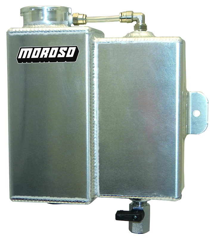 Moroso Universal Kühlmittel-Ausgleichs- und Rückgewinnungstank - Billet Füllhals - 1,25 l