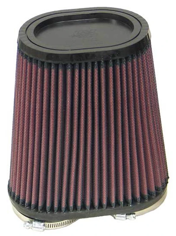K&N Universal-Gummifilter Dual-Flansch Oval Tprd 3,75 Zoll Basis O/S W x 3,438 Zoll Oberseite O/S W x 6,75 Zoll H
