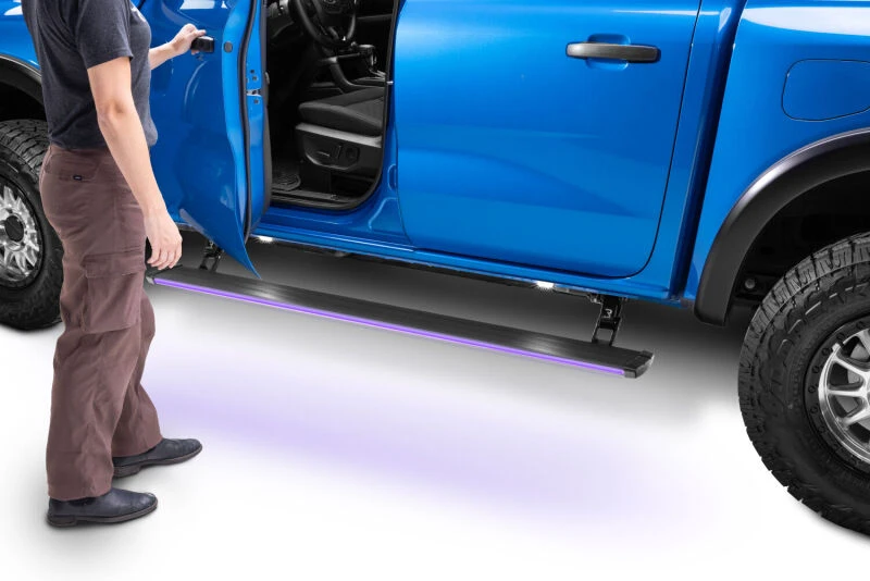 AMP Research 24-25 Ford Ranger SuperCrew PowerStep Vision - Black