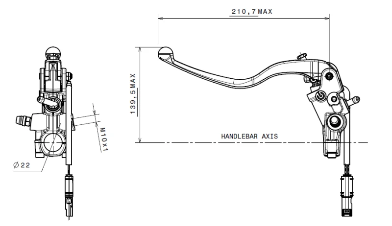 Brembo OE Prime Clutch Master Cylinder