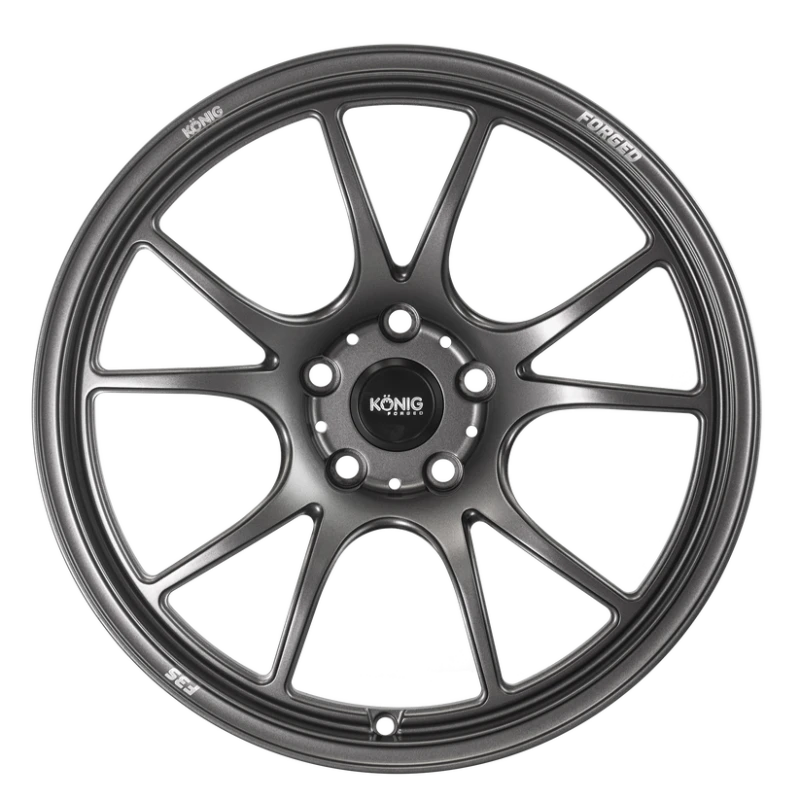 Konig Forged F3S 17x8 / 5x114.3 / ET35 - Satin Charcoal Knurled Bead
