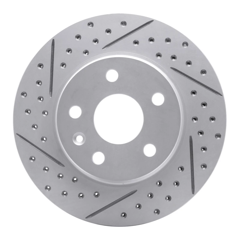DFC 11-16 Buick Regal Front Left Drilled & Slotted Geoperformance Rotor