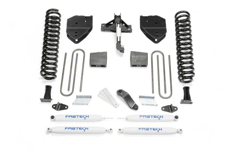Fabtech 17-21 Ford F250/F350 4WD Gas 6 Zoll Basic-System mit Perf.-Stoßdämpfern