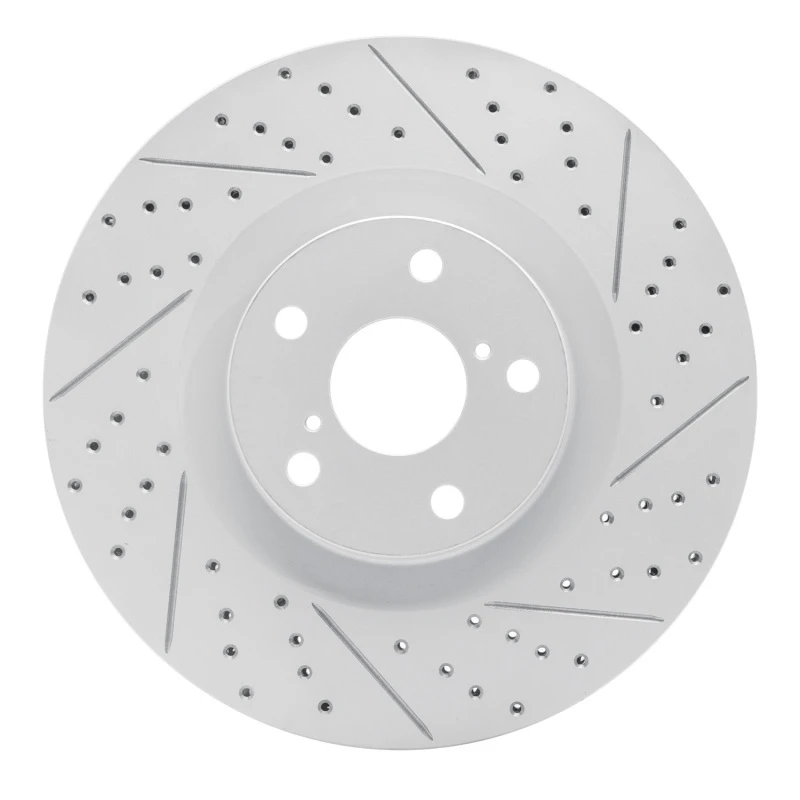 DFC 09-11 Lexus Gs450H Right Front Drilled & Slotted Geoperformance Rotor