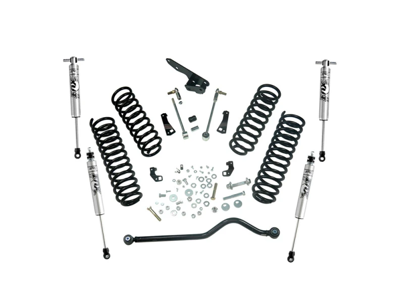 Superlift 4 Zoll Höherlegungskit mit FOX Stoßdämpfern für 07-18 Jeep Wrangler JK 2-Türer