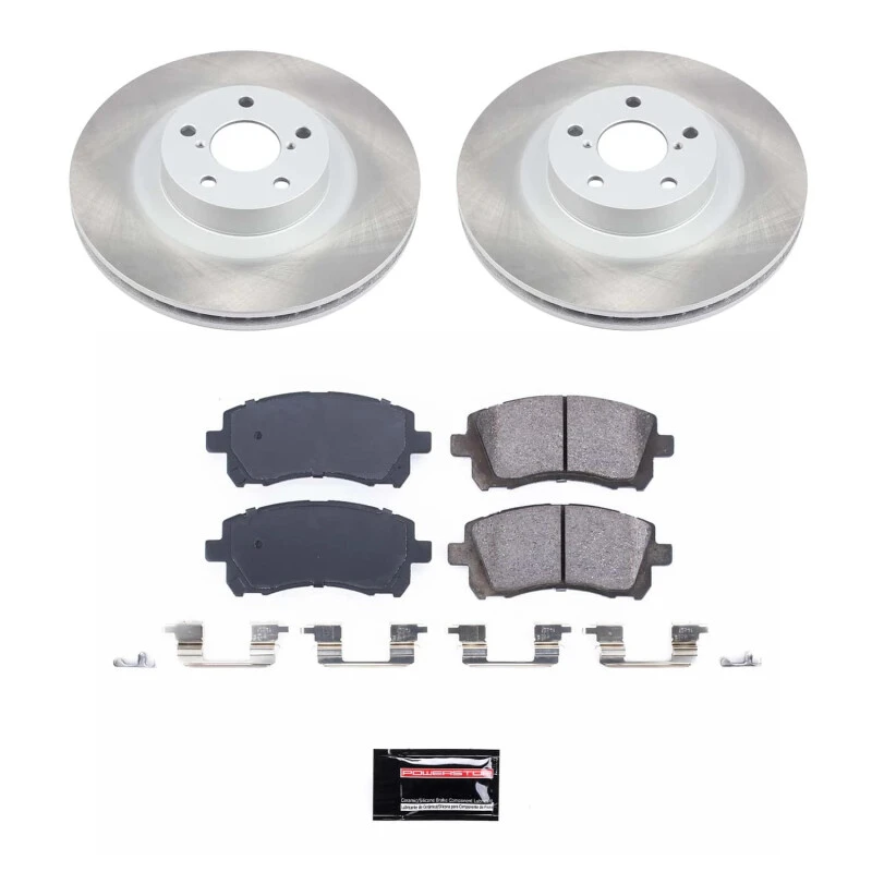 Power Stop Front Semi-Coated Rotor Kit for 01-02 Subaru Outback