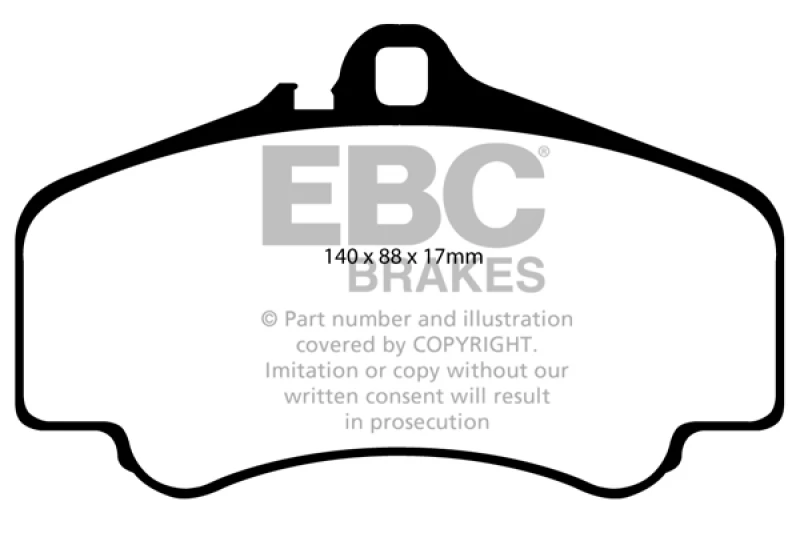 EBC Racing 99-01 Porsche 911 (996) GT3 RP-X Race Front Brake Pads