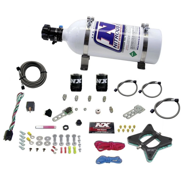 Nitrous Express 96-04 Ford Mustang 4.6L 2-Ventil Nitrous Platten-Kit mit 5lb Flasche