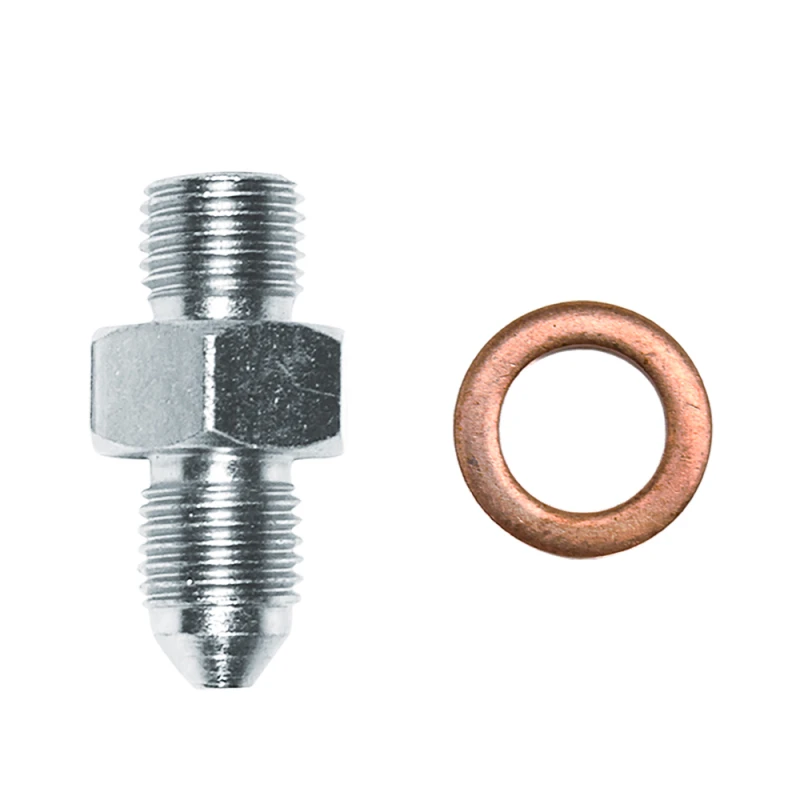 Wilwood fitting kit M/C outlet straight -3 to 3/8-24 male W/CRUSH washer