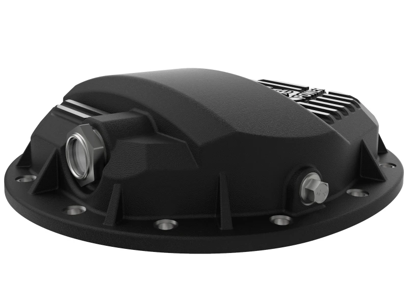 aFe Pro Series GMCH 9.5 Hinterachs-Abdeckung Schwarz mit bearbeiteten Rippen 19-20 GM Silverado/Sierra 1500