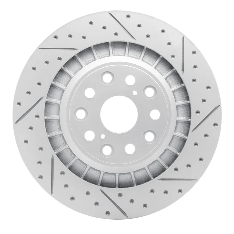 DFC 18-23 Lexus Ls500 Right Rear Drilled & Slotted Geoperformance Rotor