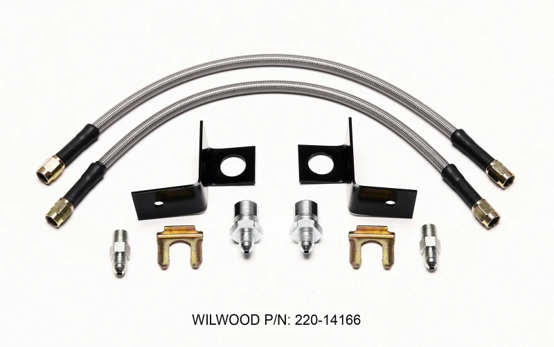 Wilwood Flexline-Kit 14 Zoll -3 M10-1,00 IF 1/8 NPT Gerade