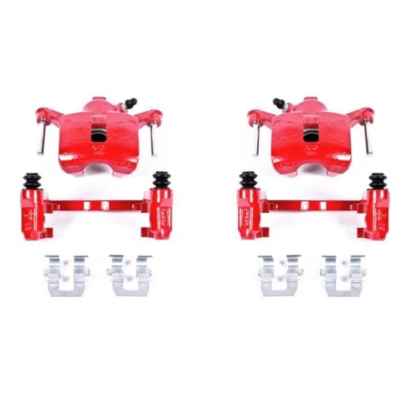 Power Stop 08-09 Buick Allure Rear Red Calipers w/Brackets - Pair