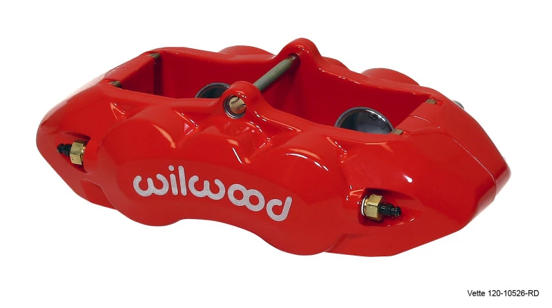 Wilwood Bremse-D8-4 Hinten Rot 1,38 Zoll Kolben 1,25 Zoll Bremsscheibe