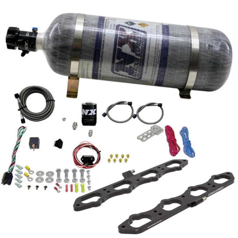 Nitrous Express 2018+ Ford 5.0L Coyote Dry Direct Port Plate System w/12lb Bottle