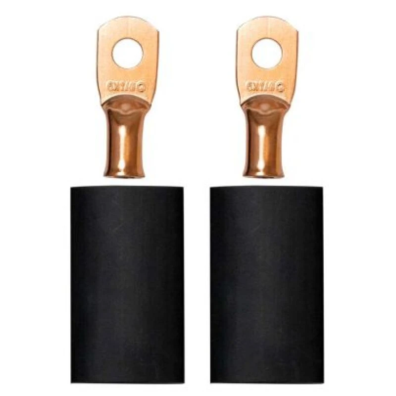 Moroso 1/4in Dia Stud 6 GA Wire Crimp/Solder Battery Cable Terminal Kit