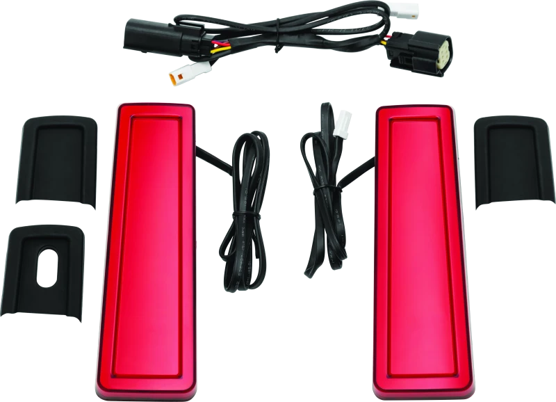 Kuryakyn Tracer Filler Panel Lights Red Lens für Harley Touring 2014–2025