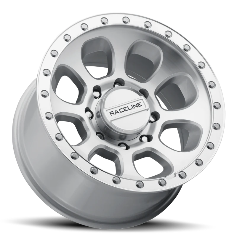 Raceline 961MC Bolt 17x9in / 5x127 BP / -12mm Offset / 78.1mm Bore - Machined Cc