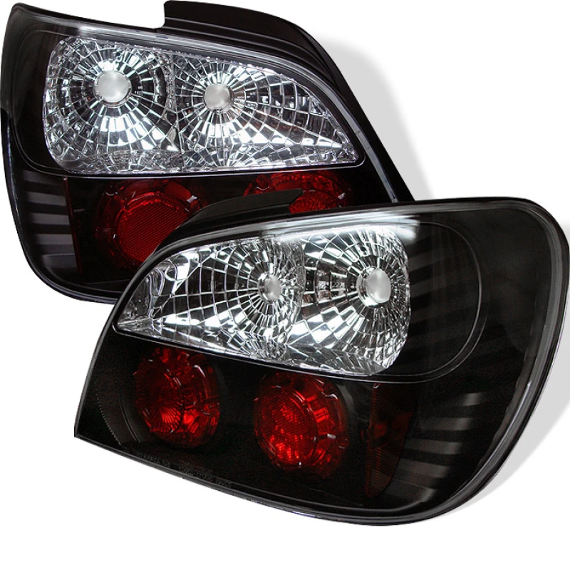 Spyder Euro Style Tail Lights Black ALT-YD-SI01-BK for Subaru Impreza WRX/Sti 02-03 4Dr (Not Fit Wagon)